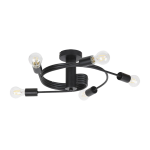Lustra, Elmark, Twist, 5X E27, Negru, 955Twist5/Bl