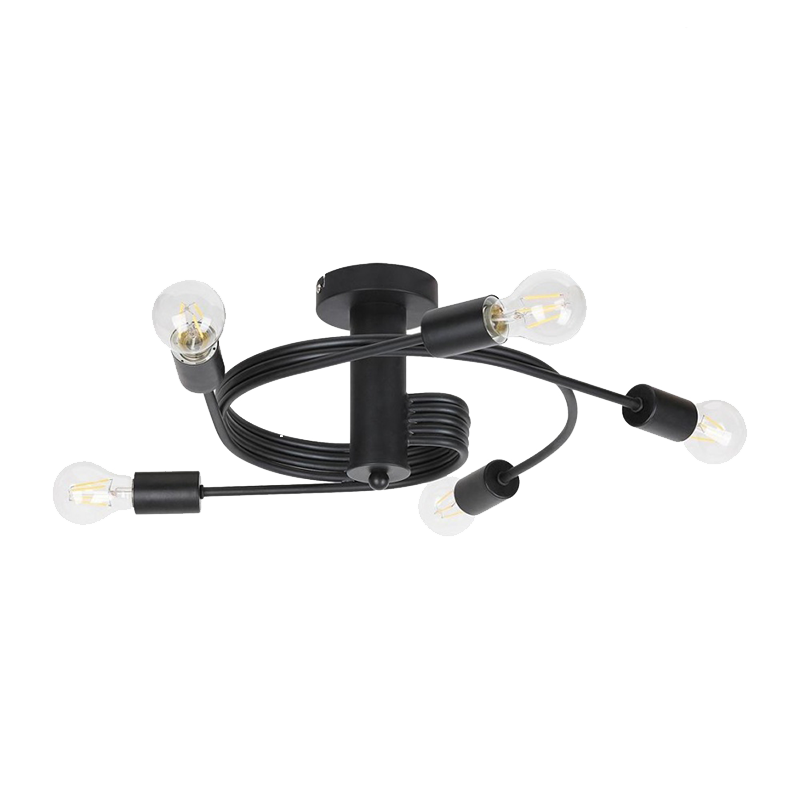 Lustra, Elmark, Twist, 5X E27, Negru, 955Twist5/Bl
