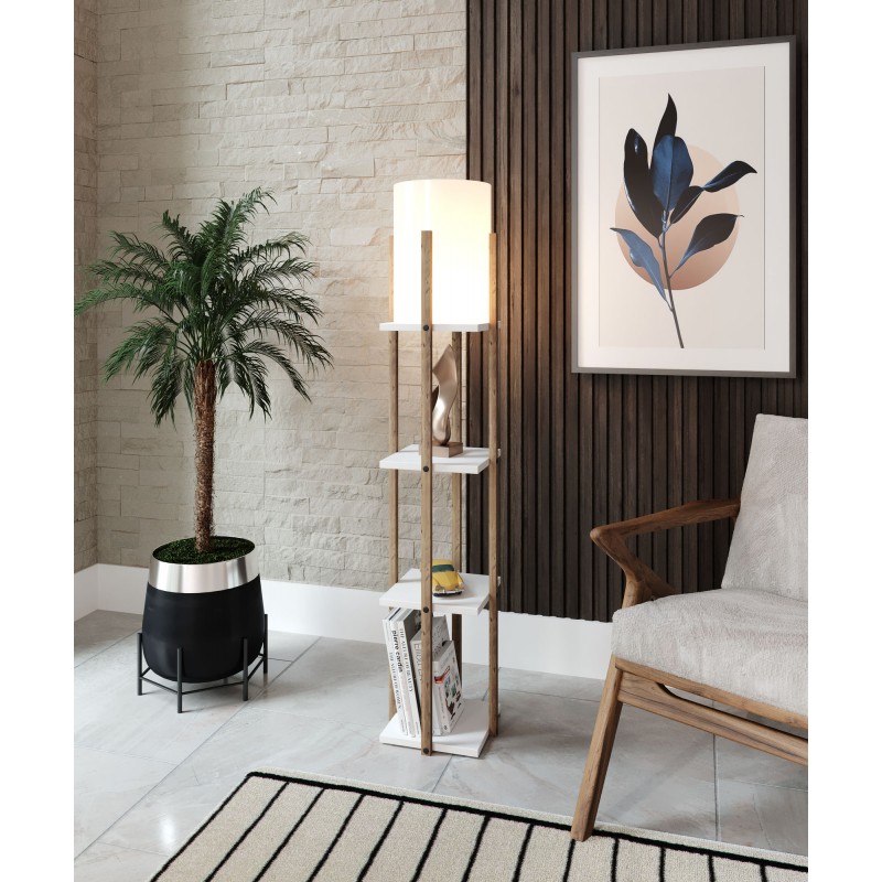 Lampadar Nora Alb