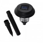 Lampă solară cu LED-uri împotriva țânțarilor, LED UV violet și alb, cu încărcare solară