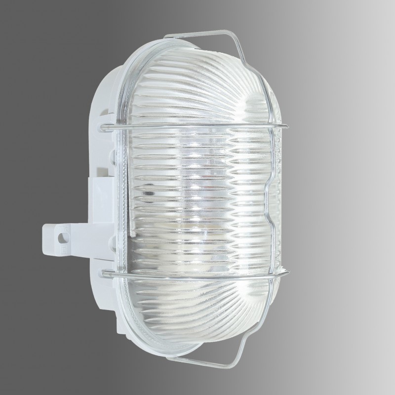 Aplica Oval 1x60W E27, cos protectie