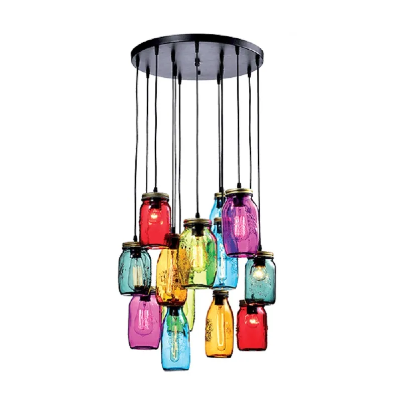 Lustra, Elmark, Jars, 13X E27, Multiculoare, 955Jars13
