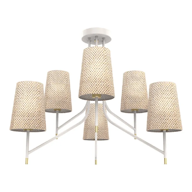 Candelabru, Elmark, Thera, 6XE14, Alb Crom, 955THERA6/WH