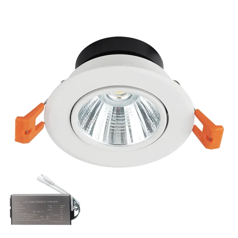 Spot LED, Mobil, 24W 230V 4000K Alb IP44, + Kit Emergenta