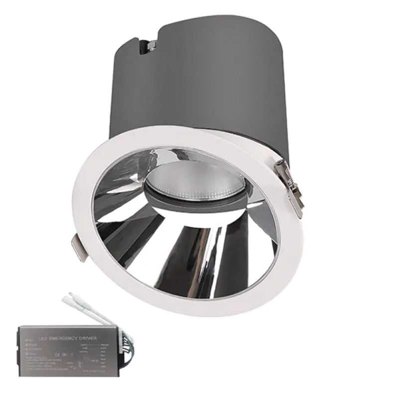 Spot LED, EL-6453, BM, 20W, 3000K, Alb, 38° Cu Dispersor Tip Fagure de Miere, + Kit Emergenta