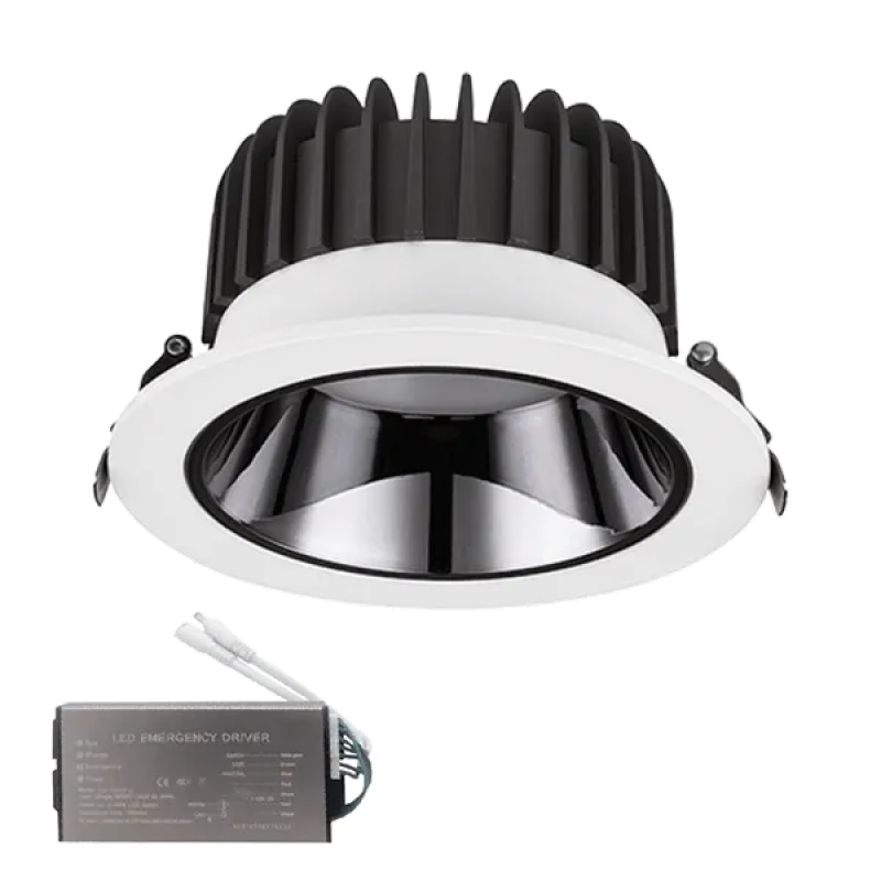 Spot LED, Incastrat, EL-6228, 30W, 3000K, Alb - Gri, + Kit Emergenta
