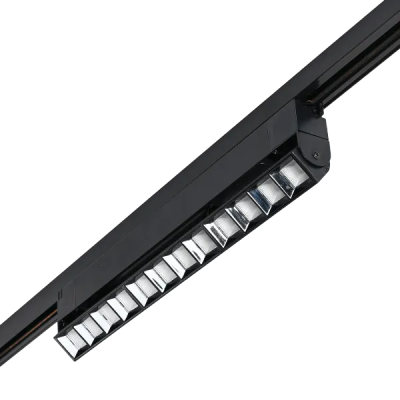 Spot pe sina, Elmark, Tl29, Zfld, 2, Linii, 30W, 30°, Lumina neutra (4000K), Negru