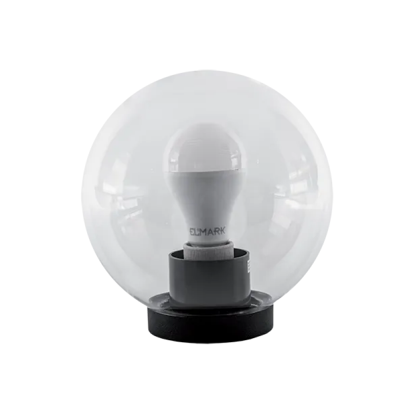 Lampa Gradina, SFERA PMMA 200 CU SURSA LED A60 15W E27 230V 4000-4300K TRANSPARENTA, Elmark, 96400023A60LED