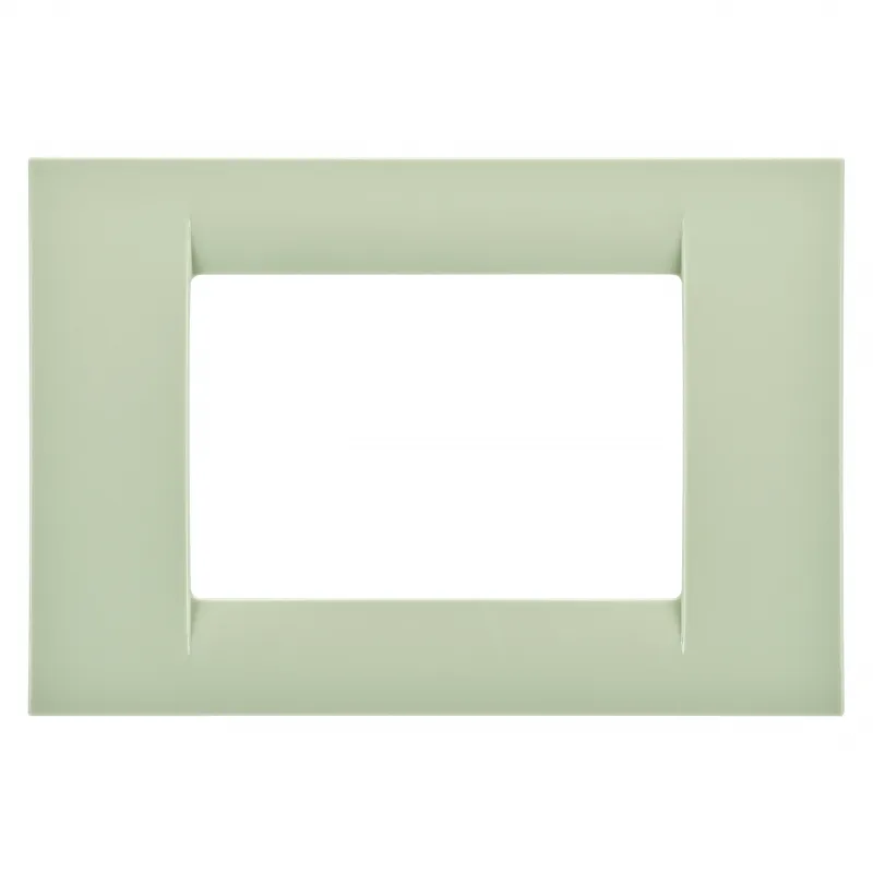Placa, Virna, In, Finisaj, Lucios, Din, Tehnopolimer, 3 Module, Verde, Venetian, Sistem, Gewiss, System, GW22143