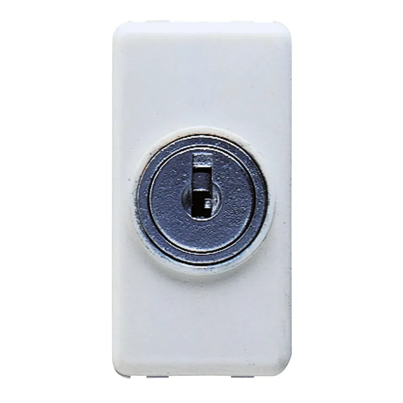 Intrerupator, Bidirectional, 1P, 250V, C.A., 10Ax, Cu, Cheie, 1, Modul, Sistem, Alb, Gewiss, System, GW20008