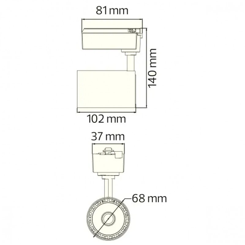 Spot Led Pe Sina, Horoz, Lyon-10, 10W, Alb, 4200K, 100-240V, 018-020-0010