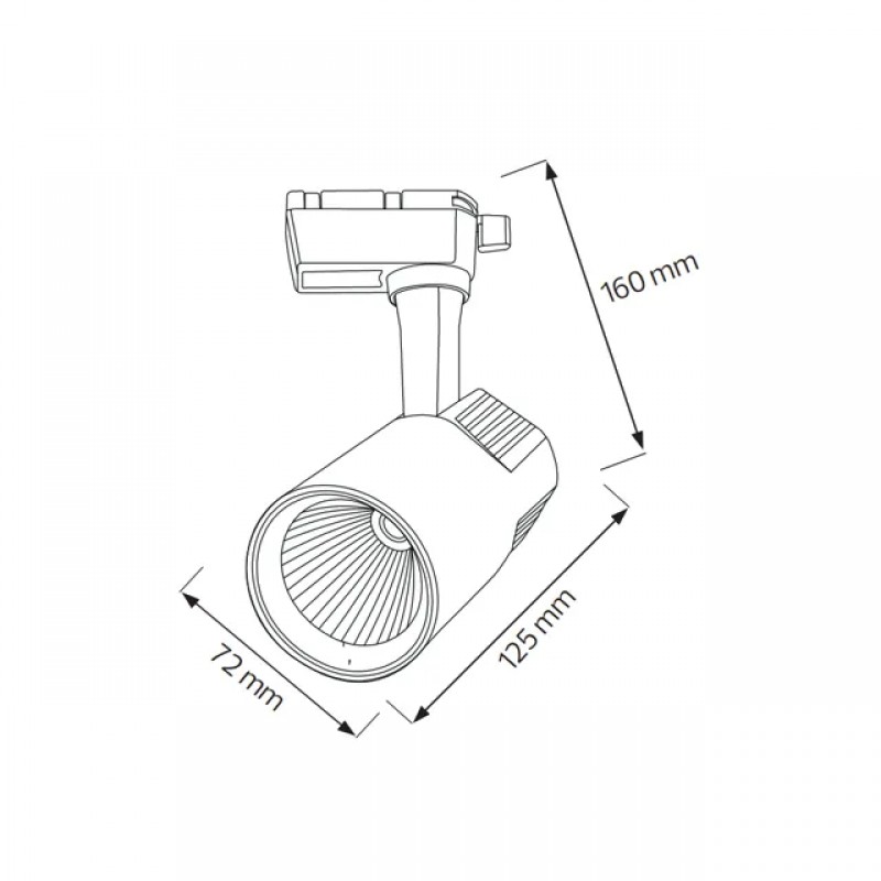 Spot Led Pe Sina, Horoz, Varna-20, 20W, Alb, 4200K, 175-265V, 018-026-0020