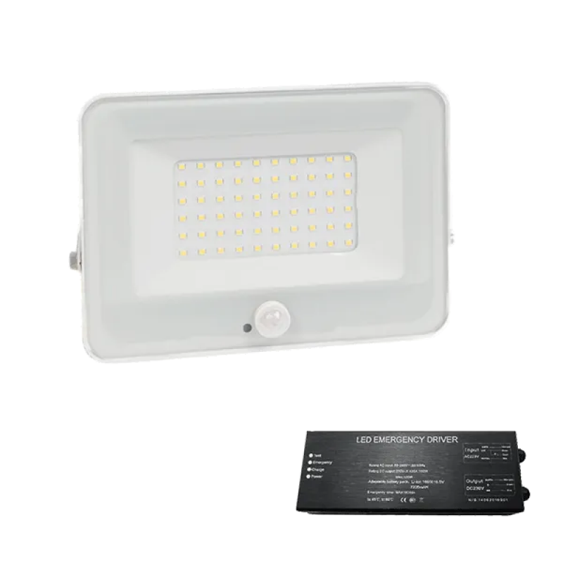 Proiector, LED, VEGA30, Slim, SMD, 30W, 5500K, Cu Senzor, Alb, + Kit Emergenta, IP65