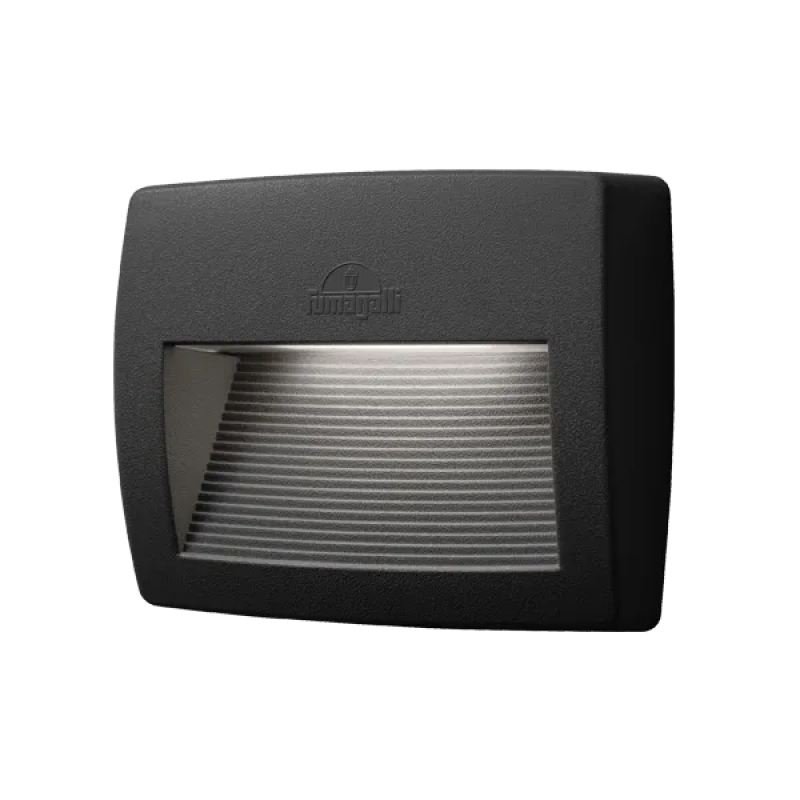 Lampa perete, LED LORENZA 190 8.5W 4000K IP55 NEGRU, Elmark, 95LORENZA190/BL