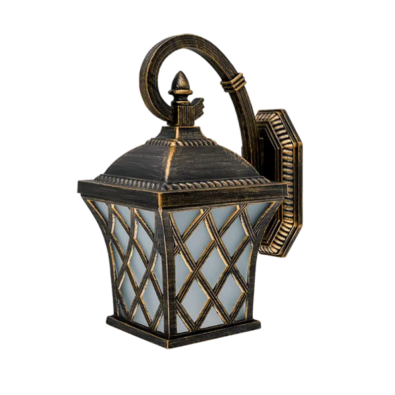 Lampadar Gradina, JOSH DOWN 1XE27 ANTIQUE BRASS, Elmark, 96402WD/AB