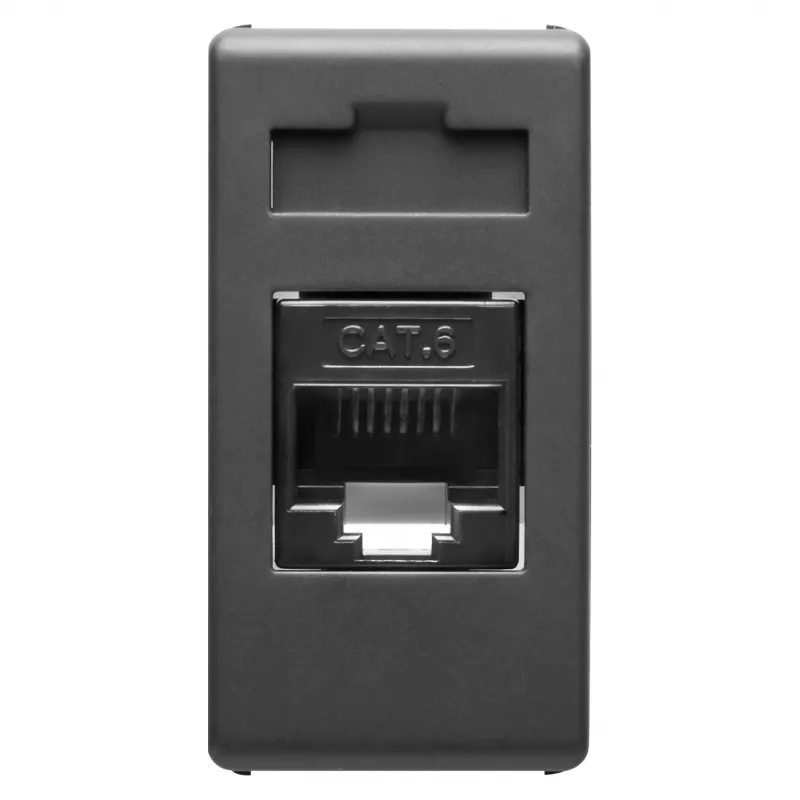 Conector, Rj45, 4, Perechi, Categoria, 6, Utp, Fara, Unelte, 1, Modul, Sistem, Negru, Gewiss, System, GW21685