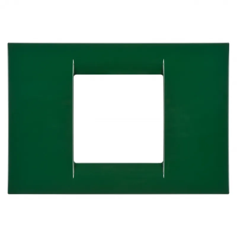 Placa, Virna, In, Finisaj, Lucios, Din, Tehnopolimer, 2 Module, Racing, Green, Sistem, Gewiss, System, GW22152