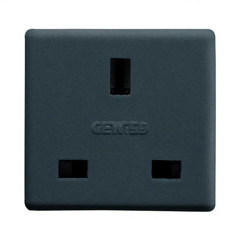 Priza, Standard, Britanica, 250V, C.A., 2P+E, 13A, 2, Module, Sistem, Negru, Gewiss, System, GW21208