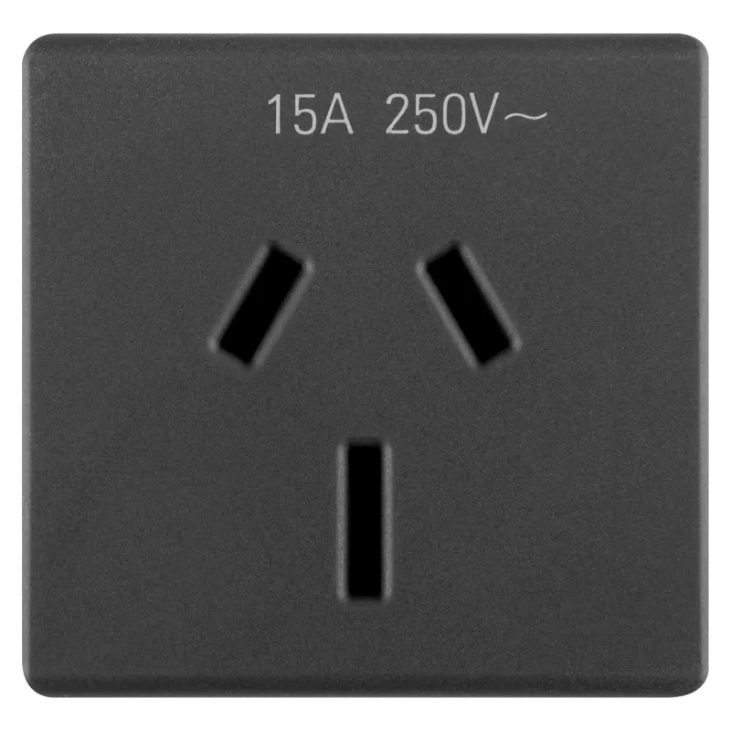 Priza, Standard, Australiana, 250V, C.A., 2P+E, 15A, Fisa, Plata, 2, Module, Sistem, Negru, Gewiss, System, GW21356