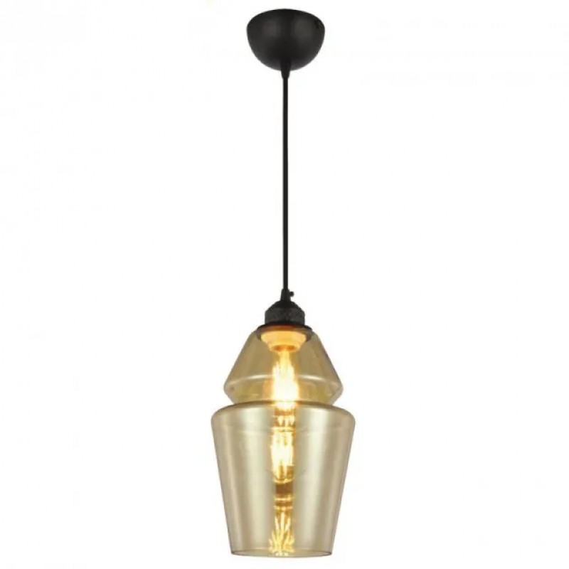 Pendul, Horoz, Spark-1, Sticla, Amber, 1M, 1XE27, Max 60W, , 021-016-0001