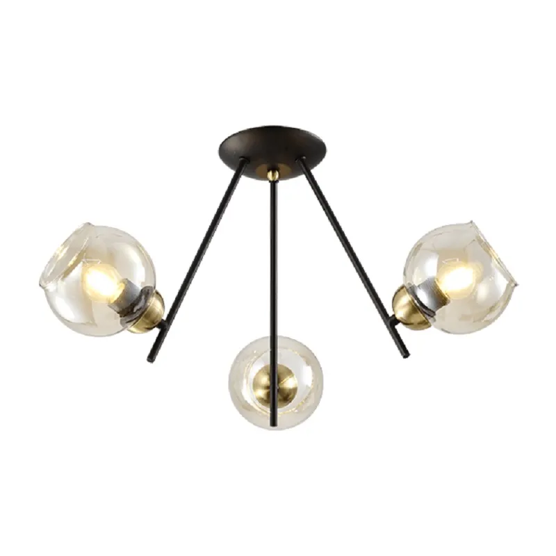 Candelabru, Elmark, Rick, 3XE27, Negru, Mat Bronz, 955RICK3
