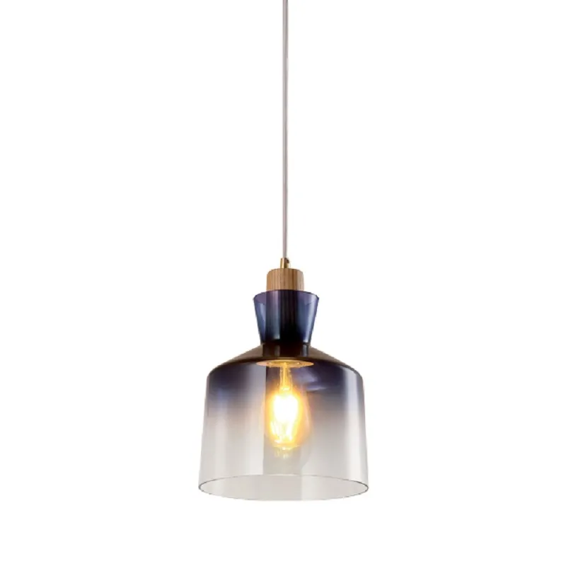 Pendul, Elmark, Alma, 1X E27, Albastru/Lemn, 955Alma1/Bl