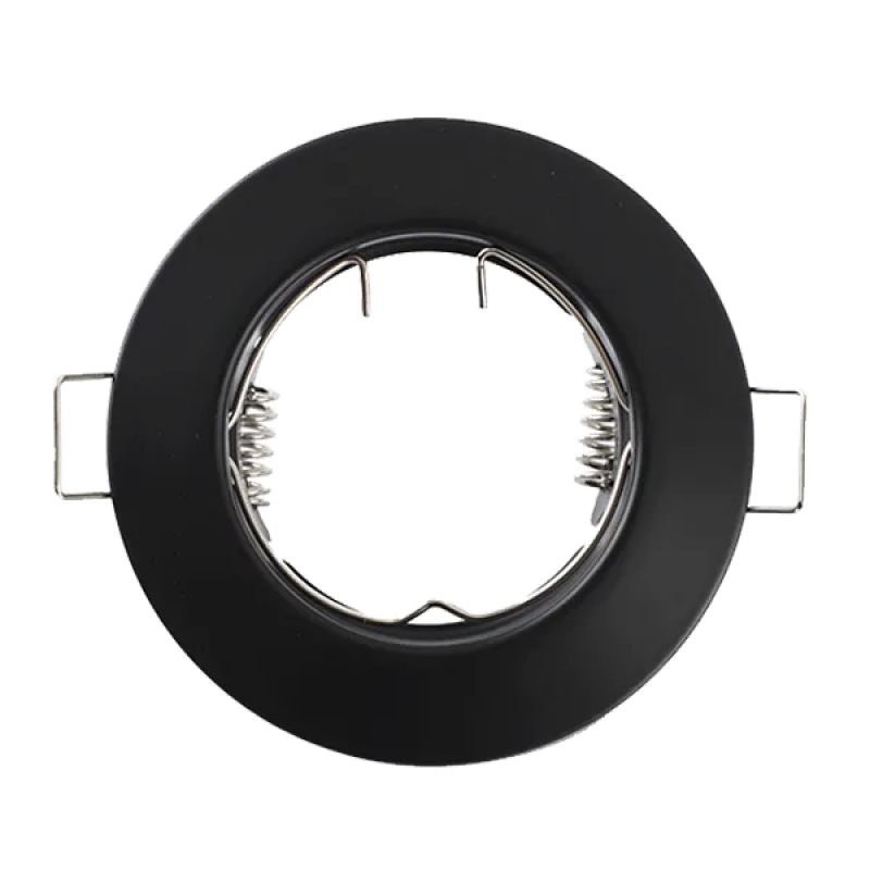 Rama spot, D80, H28, GU10, SA-50R Negru, Fix