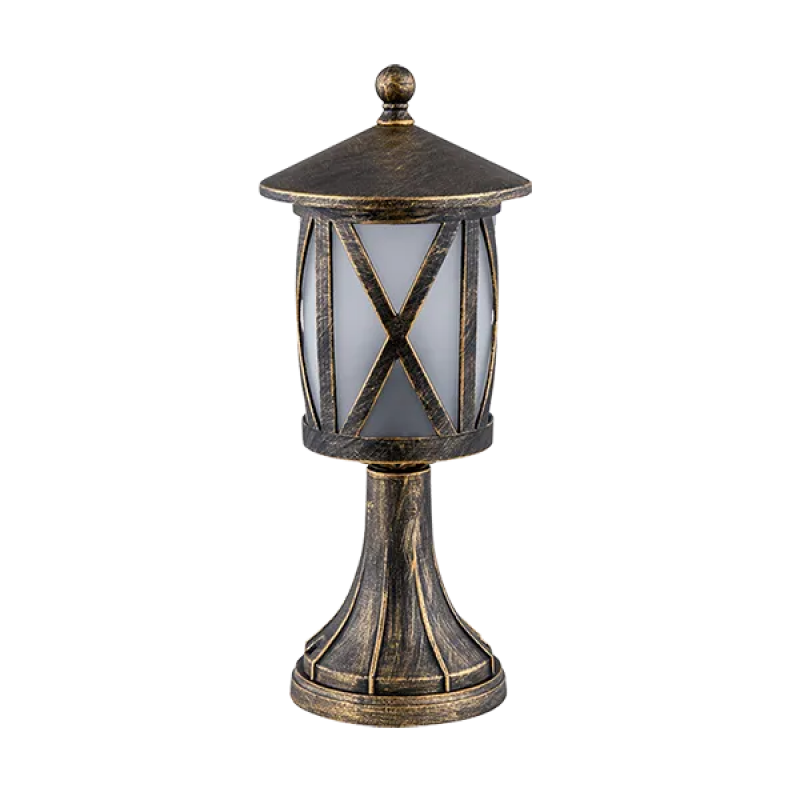 Lampadar Gradina, ERIK STAND 1XE27 ALAMA ANTICHIZATA H370mm, Elmark, 96104MF/AB