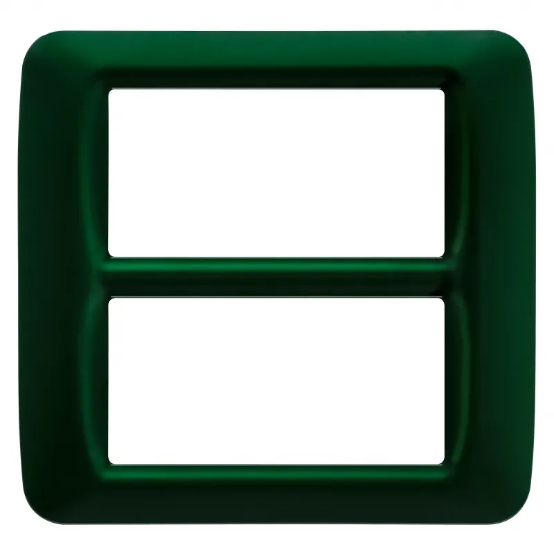 Placa, Superioara, Sistem, Finisare, Lucioasa, Din, Tehnopolimer, 8 Module, (4+4, Suprapuse), Verde, Curse, Sistem, Gewiss, System, GW22557
