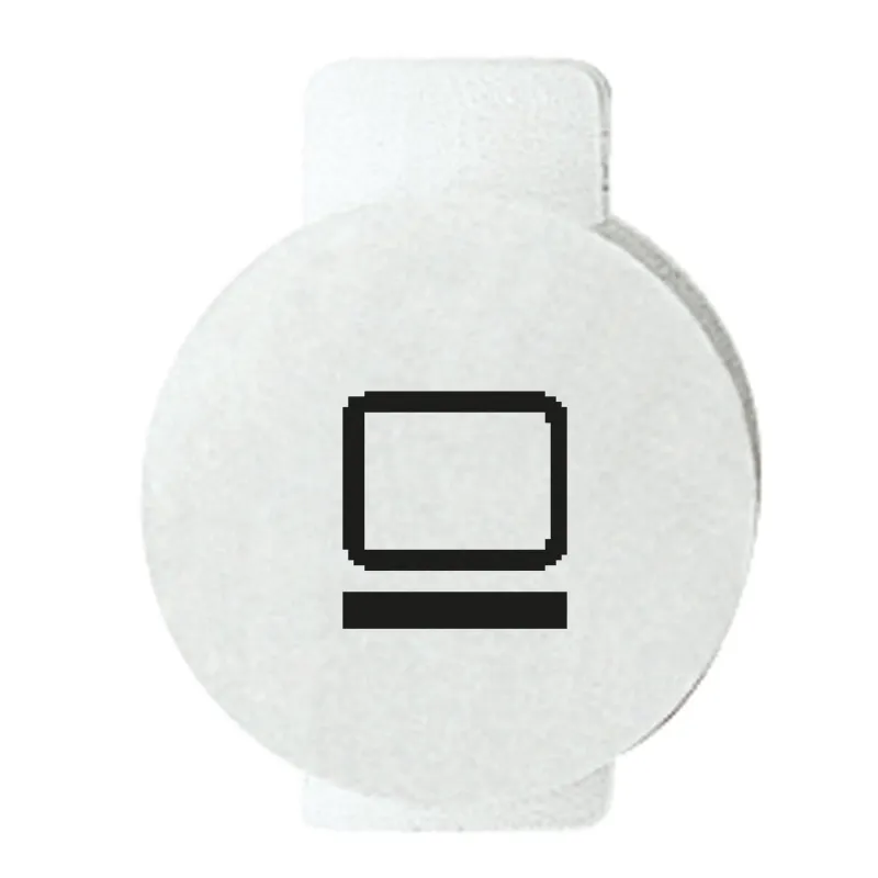 Lentila, Cu, Simbol, Iluminat, Pentru, Dispozitivele, De, Comanda, Monitor/Tv, Sistem, Alb, Gewiss, System, GW20551
