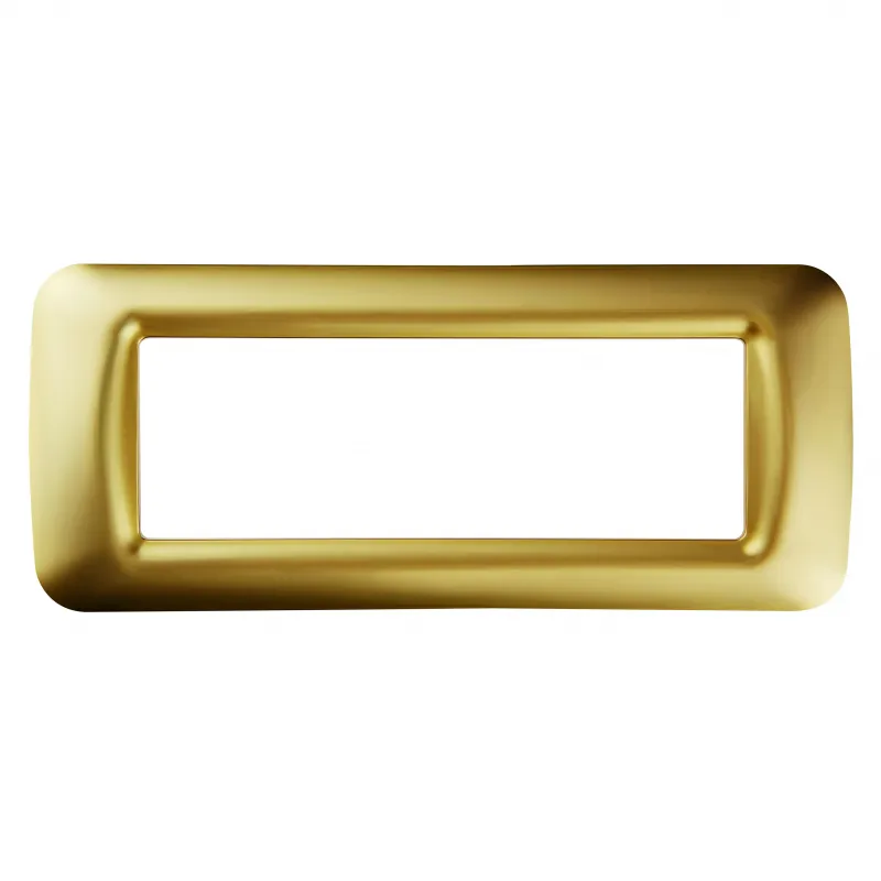 Placa, Superioara, Sistem, Cu, Finisaj, Lucios, Din, Tehnopolimer, 6 Module, Aur, Antic, Sistem, Gewiss, System, GW22666