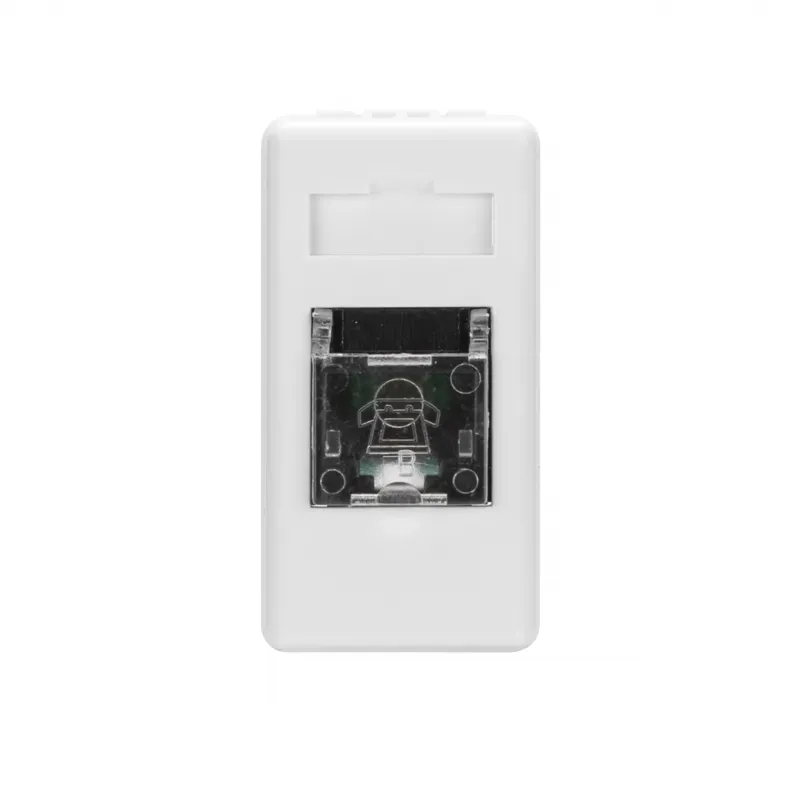 Priza, Telefonica, Rj11, 2, Perechi, Pereche, Rasucita, Terminale, Insurubate, 1, Modul, Sistem, Alb, Gewiss, System, GW20251