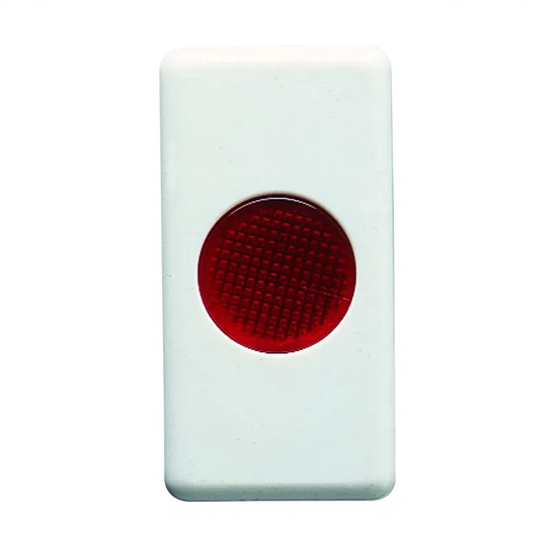 Lampa, Indicatoare, Unica, 12/24/250V, Rosu, 1, Modul, Sistem, Alb, Gewiss, System, GW20603