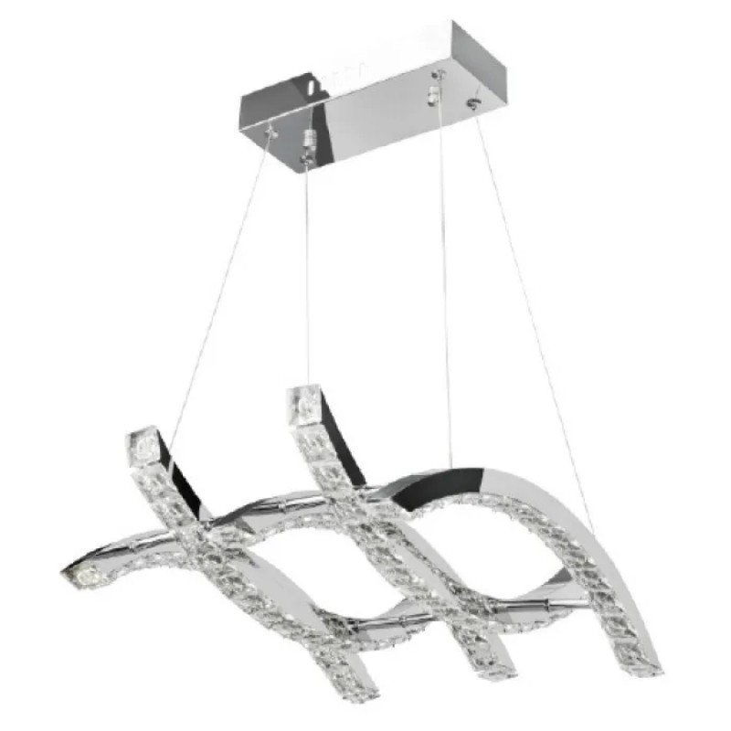Candelabru, Horoz, LED, Aviator-40, Crom, Crystal, LED, 40W, 4000K, 180-260V, 0Ssp-019-038-0040-010