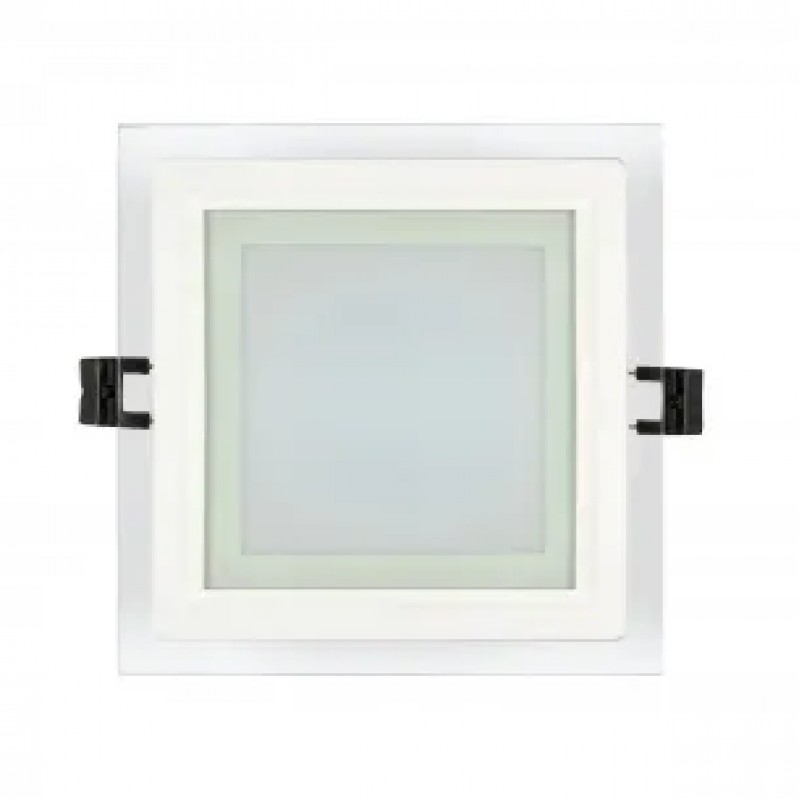 Spot, Ultralux, LED, Sticla, Incastrabil, Patrat, 18W, Smd2835, Lumina, Neutra, Ip44, Lpsg1842