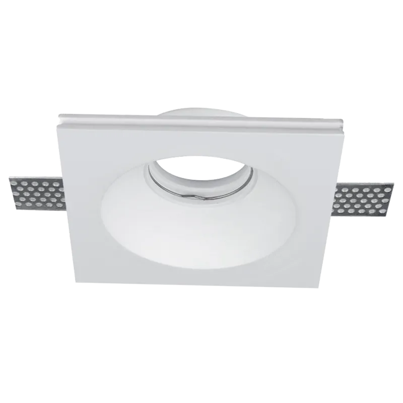 Spot Elmark Patrat GYPSUM GU10 120X120 ALB