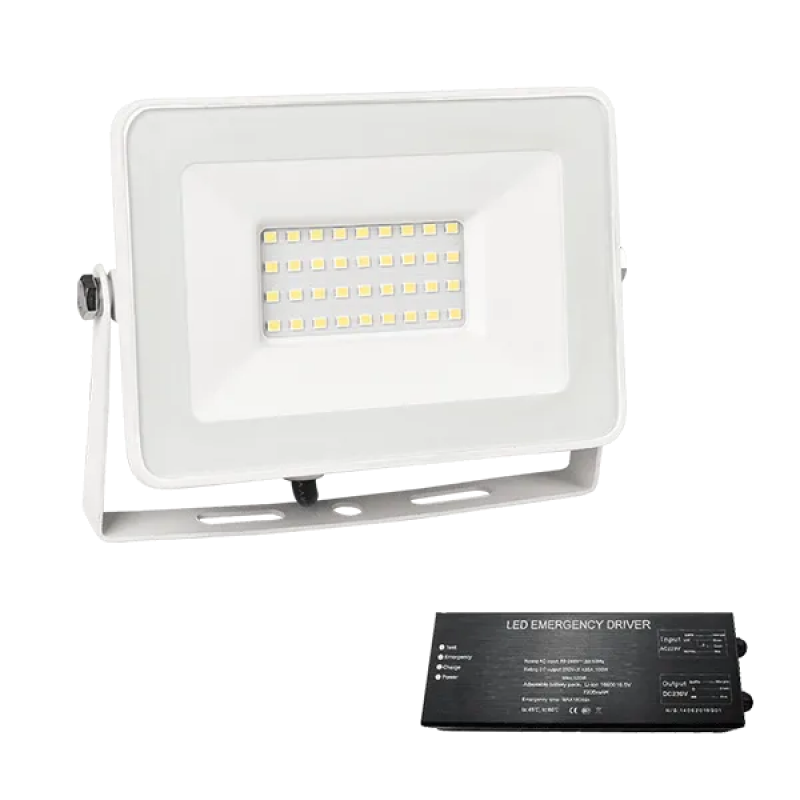 Proiector, LED, VEGA30, Slim, SMD, 30W, 4000K, Alb, + Kit Emergenta, IP65