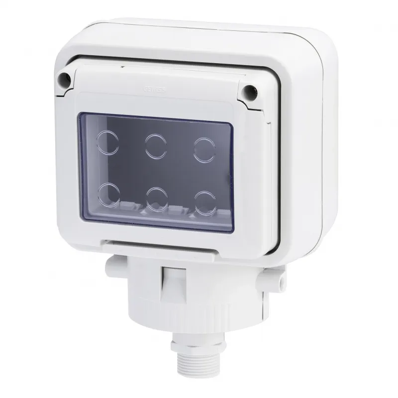 Carcasa, Etansa, Pentru, Dispozitivele, Sistemului, 3, Circuite, Cap, Stalp, Gri, Ral, 7035, IP55, Gewiss, System, GW27056