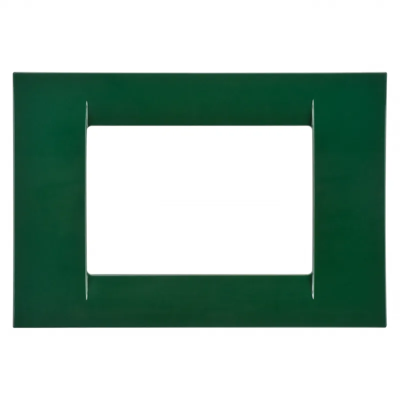Placa, Virna, In, Finisaj, Lucios, Din, Tehnopolimer, 3 Module, Racing, Green, Sistem, Gewiss, System, GW22153