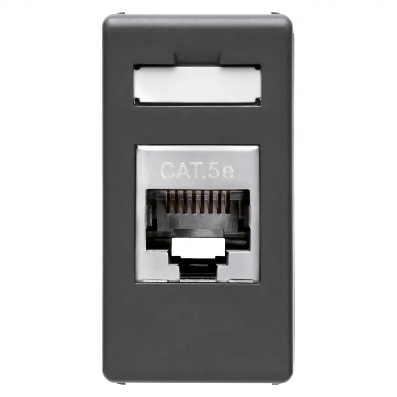 Conector, Rj45, 4, Perechi, Categoria, 5E, Ftp, Fara, Unelte, 1, Modul, Sistem, Negru, Gewiss, System, GW21243
