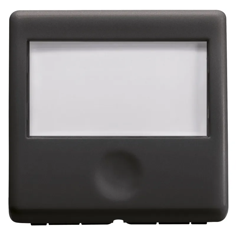 Buton, De, Comanda, Cu, Placuta, De, Identificare, Iluminata, Din, Spate, 250V, C.A., No, 10A, 2, Module, Sistem, Negru, Gewiss, System, GW21591