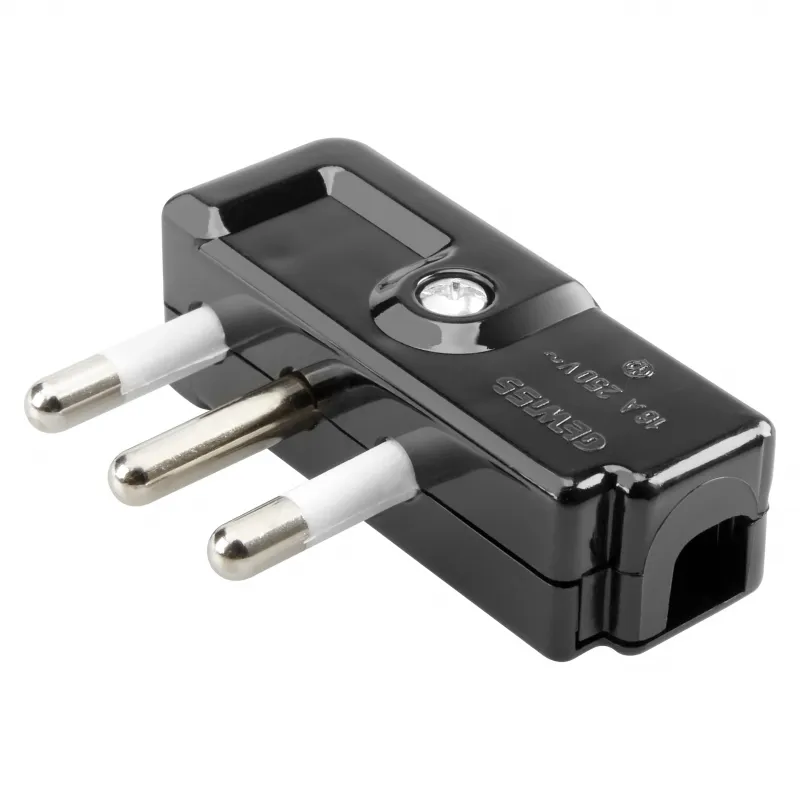 Fisa, Portabila, 90°, Standard, Italian, 2P+E, 10-16A, 250V, C.A., TIP, Spa17, Gresie, Gewiss, System, GW28010