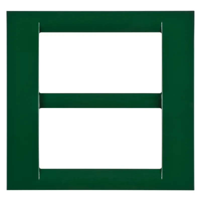 Virna, Plate, In, Finisaj, Lucios, Din, Tehnopolimer, 8 Module, (4+4, Suprapuse), Racing, Green, Sistem, Gewiss, System, GW22157