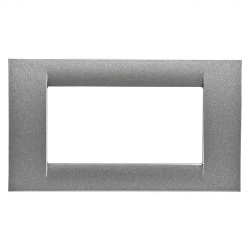 Placa, Virna, In, Finisaj, Lucios, Din, Tehnopolimer, 4 Module, Titan, Metalic, Sistem, Gewiss, System, GW22284