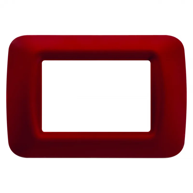 Placa, Superioara, Sistem, In, Finisaj, Lucios, Din, Tehnopolimer, 3 Module, Classic, Burgundy, Sistem, Gewiss, System, GW22533