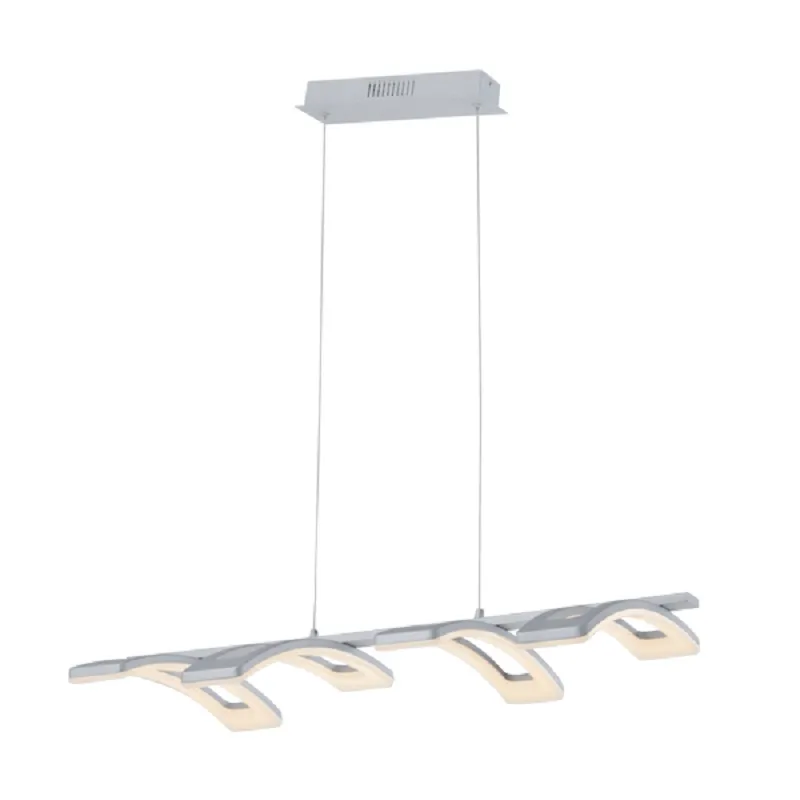 Lustra, Elmark, Marcella, LED, Argintiu, 2700-Lumina calda (3000K), 955Marcella4A