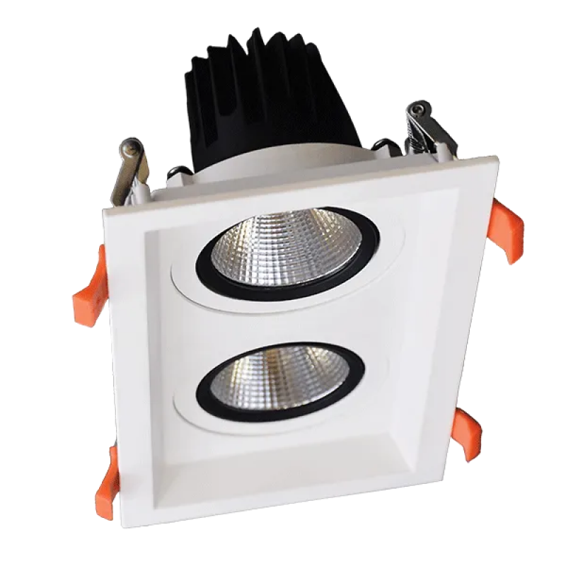 Spot LED, Dublu, Mobil, 2X30W, 230V, 4000K, Alb