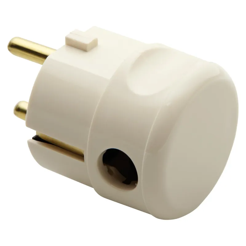 Fisa, Portabila, 90°, Standard, German/Francez, 2P+E, 10/16A, 250V, C.A., Alb, Gewiss, System, GW28012