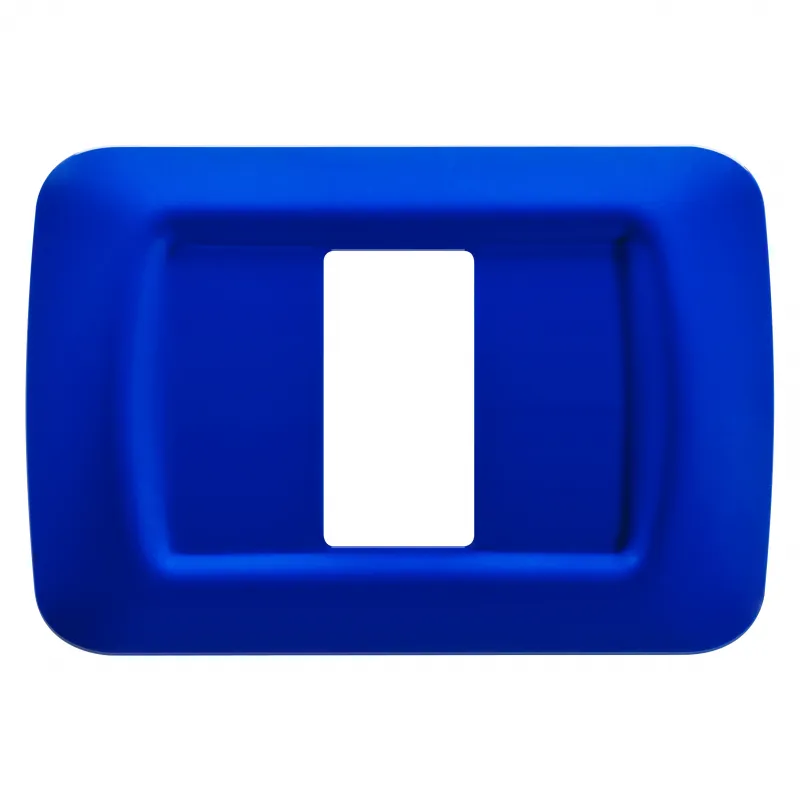 Placa, De, Sistem, Superioara, Finisare, Lucioasa, Din, Tehnopolimer, 1 Modul, Albastru, Jazz, Sistem, Gewiss, System, GW22571