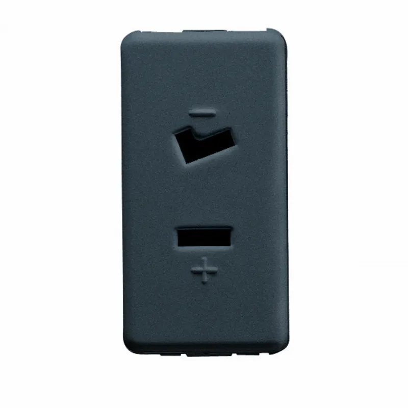 Priza, Selv, 2P, 6A, 24V, Polarizata, 1, Modul, Sistem, Negru, Gewiss, System, GW21234